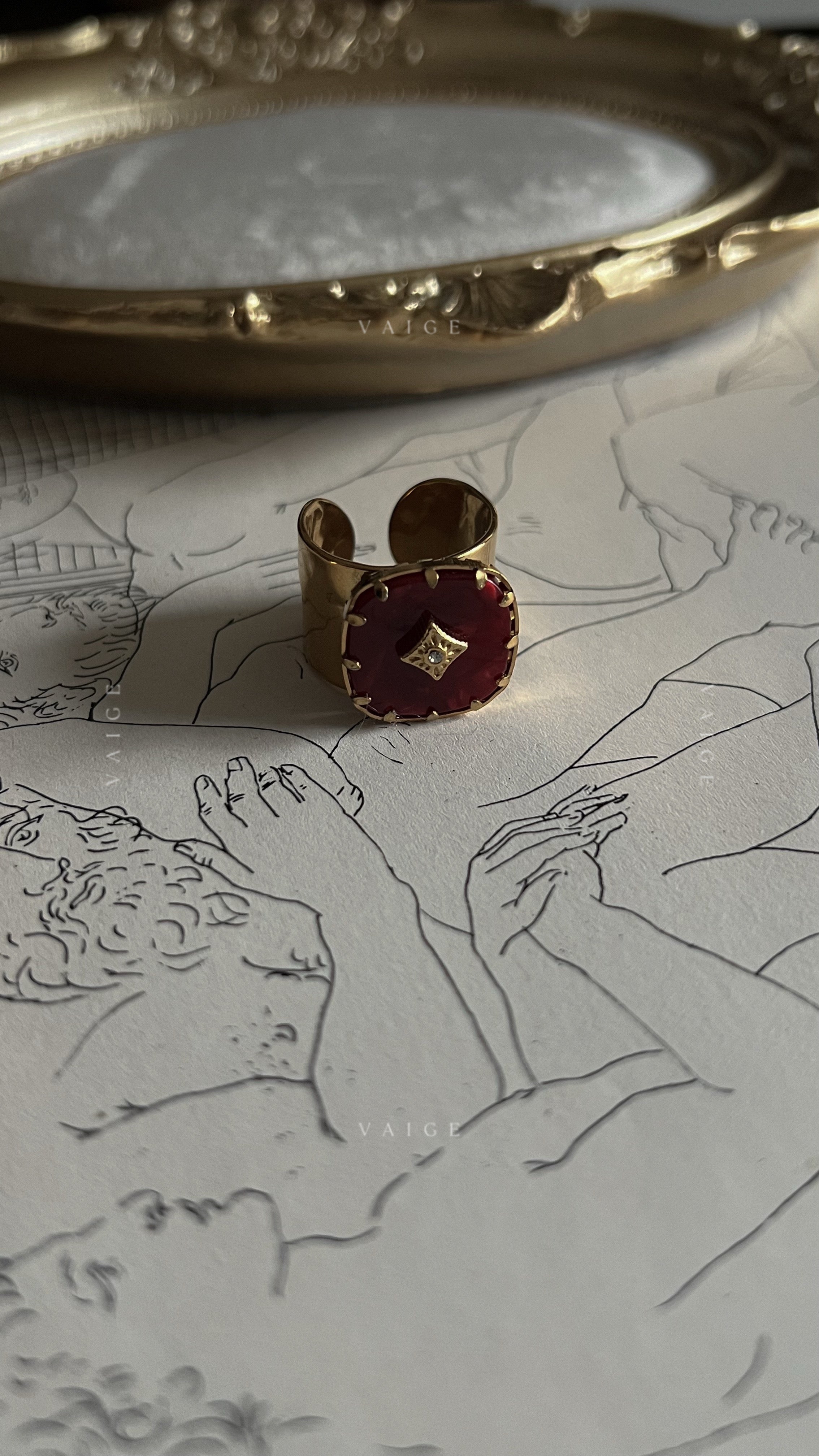 Zareth gemstone ring